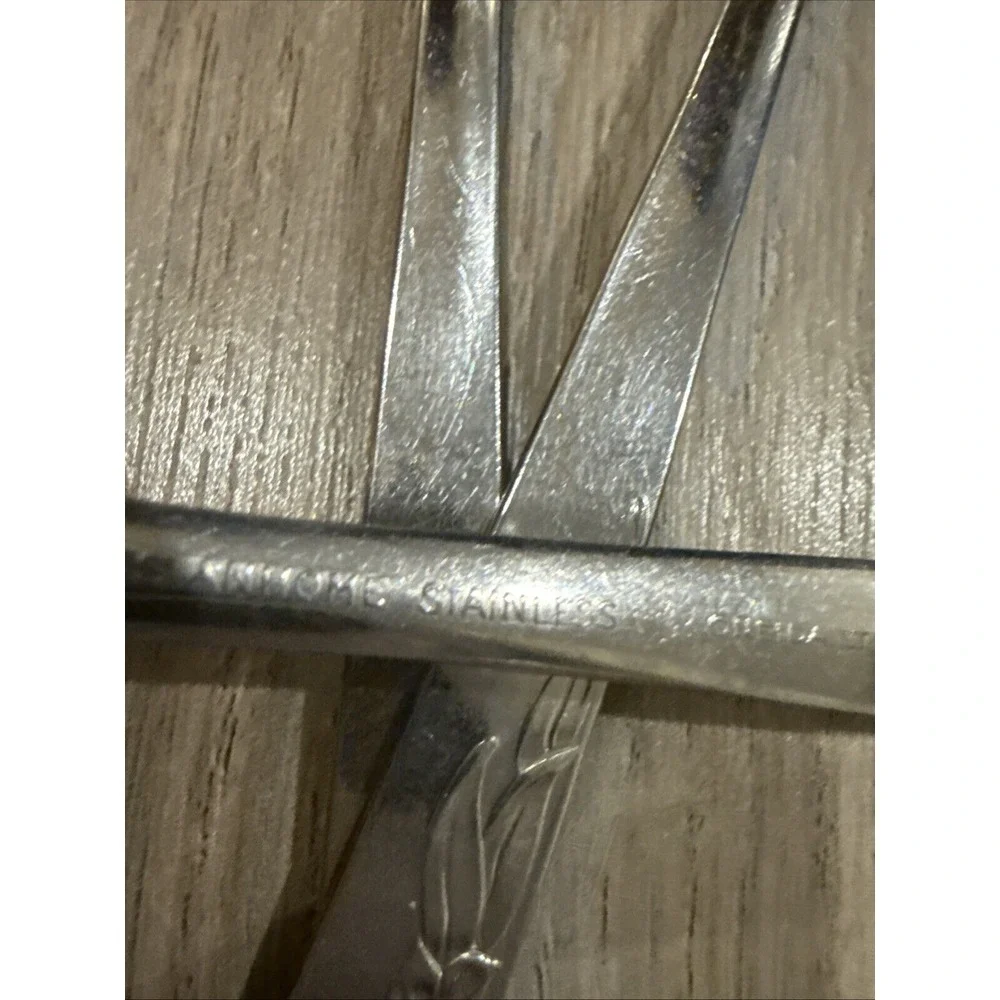 Lot of 5 Vintage Oneida Stanhome‎ COBBLESTONE Stainless Salad Forks